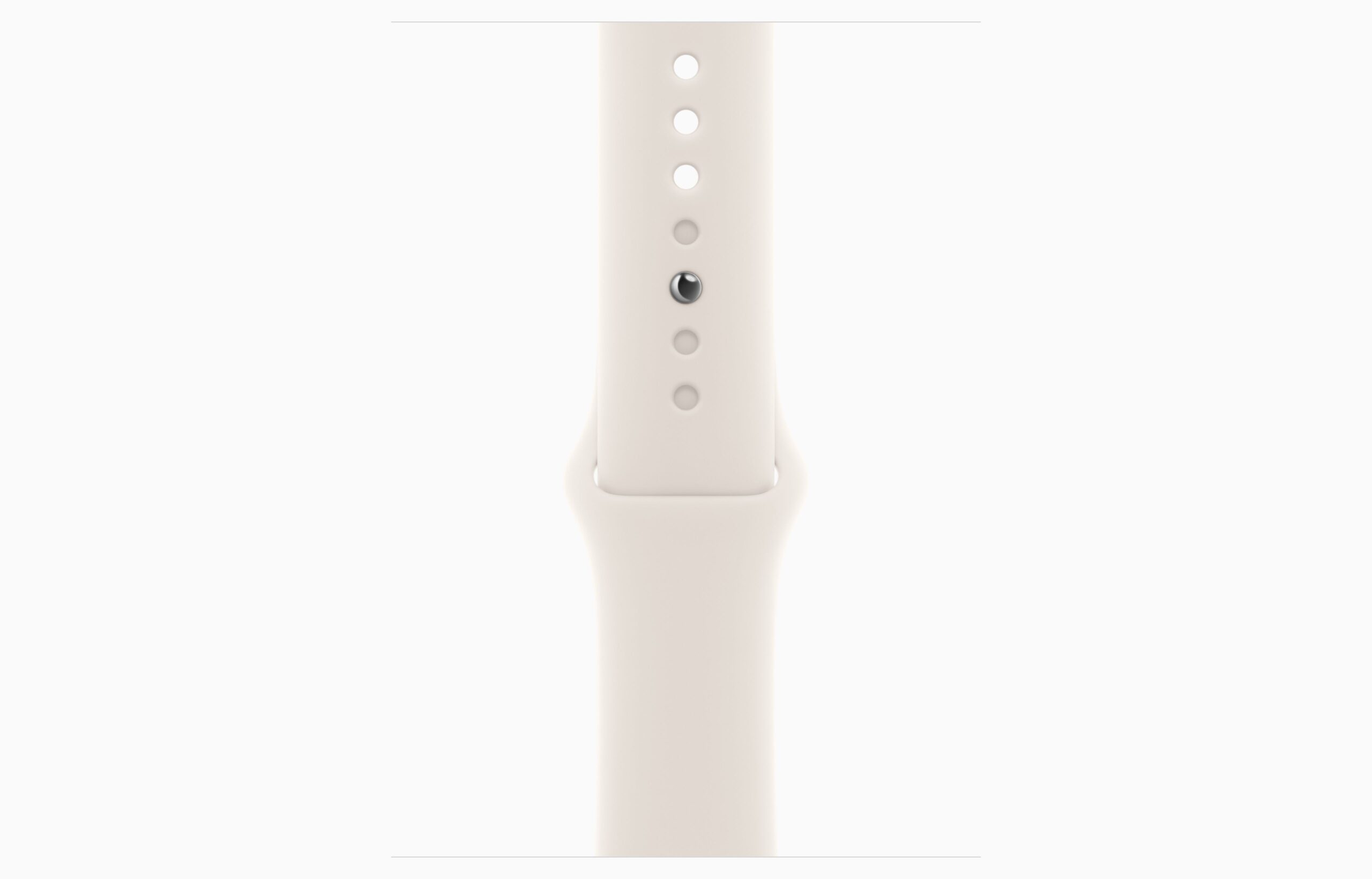 APPLE WATCH SE GPS 44MM (2ND GENERATION) STARLIGHT ALUMINIUM CASE WITH STAR SPORT BAND M/L MRE53 - Image 2