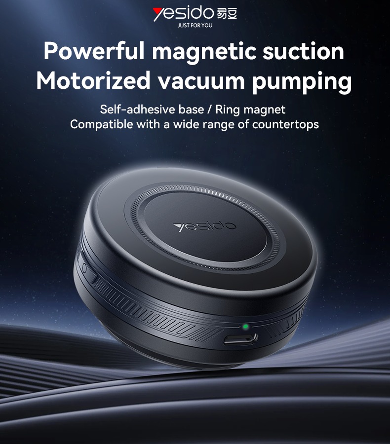 YESIDO ELECTRIC VACUUM CUP MAGSAFE HOLDER BLACK C223 - Image 2