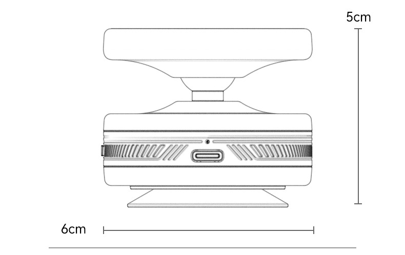 YESIDO ELECTRIC VACUUM CUP MAGSAFE HOLDER WITH BALL HEAD BLACK C224 - Image 10