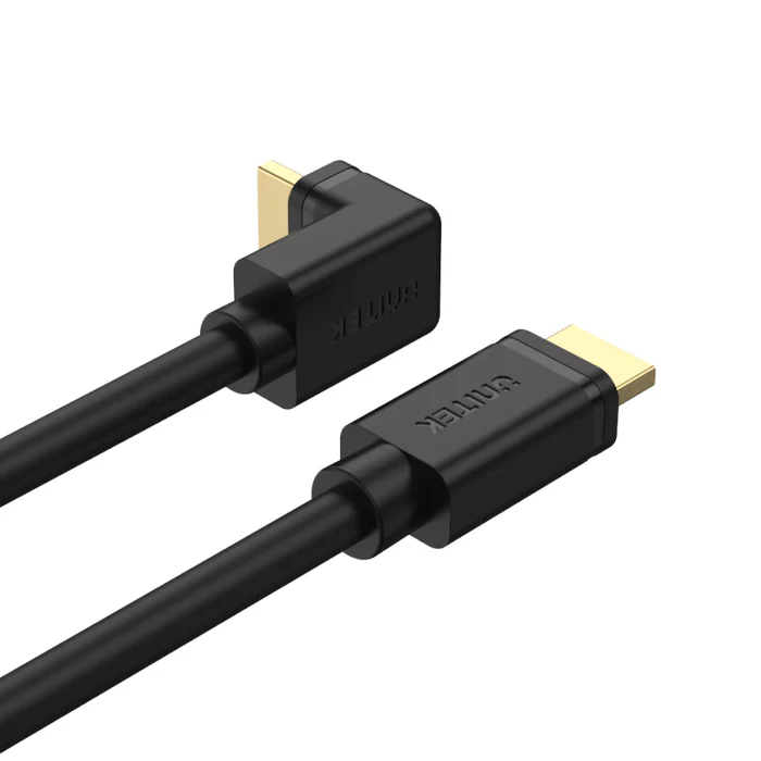UNITEK 4K ULTRA HD HDMI RIGHT ANGLE 270 DEGREE ELBOW CABLE BLACK Y-C1009 - Image 6