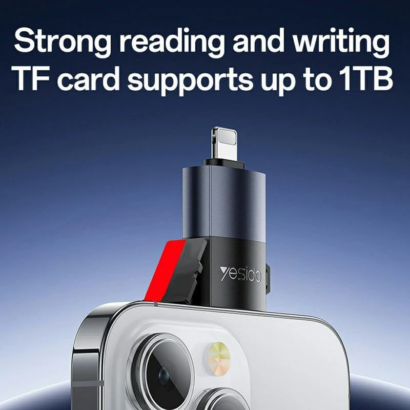 YESIDO CARD READER BLACK GS38 - Image 3