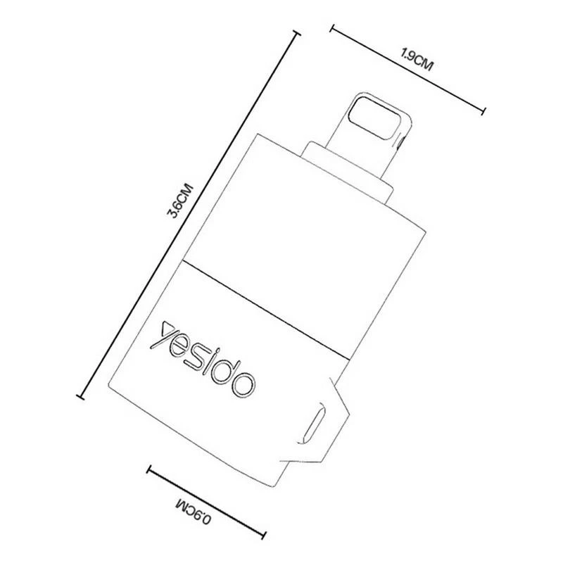 YESIDO CARD READER BLACK GS38 - Image 2