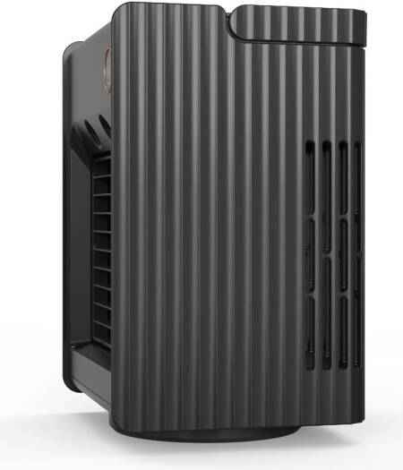 PORODO LIFESTYLE AIR & MIST PORTABLE COOLING FAN WITH NIGHT LIGHT AND OSCILLATION BLACK PD-LSMFAN -BK - Image 2