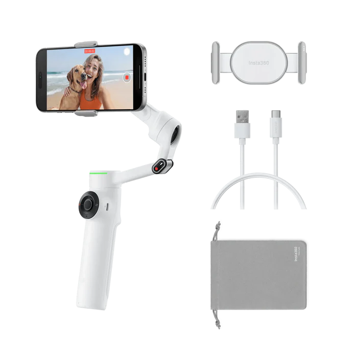 INSTA360 FLOW 2 PRO SMARTPHONE GIMBAL STABILIZER WHITE CINSABQB - Image 8