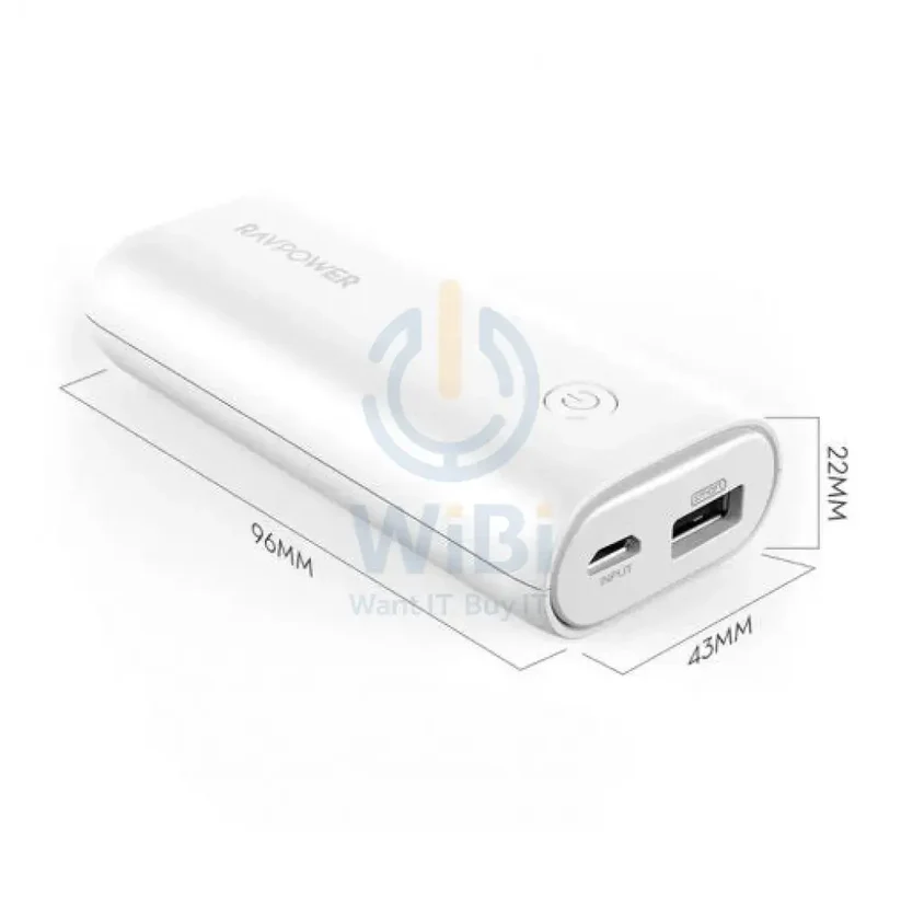 RAVPOWER 6700mAH POWER BANK ISAMRT WHITE RP-PB169 - Image 3
