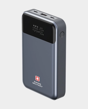 SWISS MILITARY 10000MAH 3 IN 1 WIRELESS MAGNETIC CHARGING PORTABLE POWERBANK BLACK - Image 7