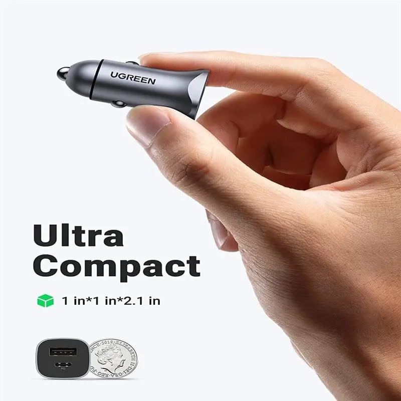 UGREEN 2 PORT FAST CAR CHARGER 30W 25845 - Image 4