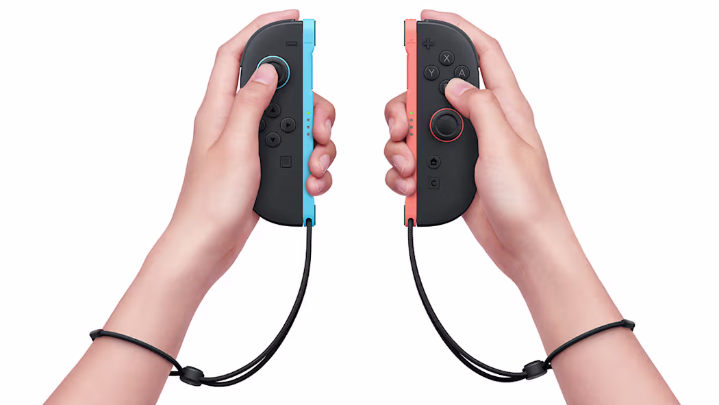 NINTENDO SWITCH 2 LEFT & RIGHT JOY-CON 2 CONTROLLERS BLUE RED - Image 7