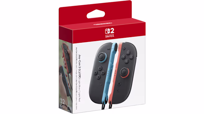 NINTENDO SWITCH 2 JOY-CON 2 (L) PAIR BLUE RED BEE-A-JAAAA - Image 7