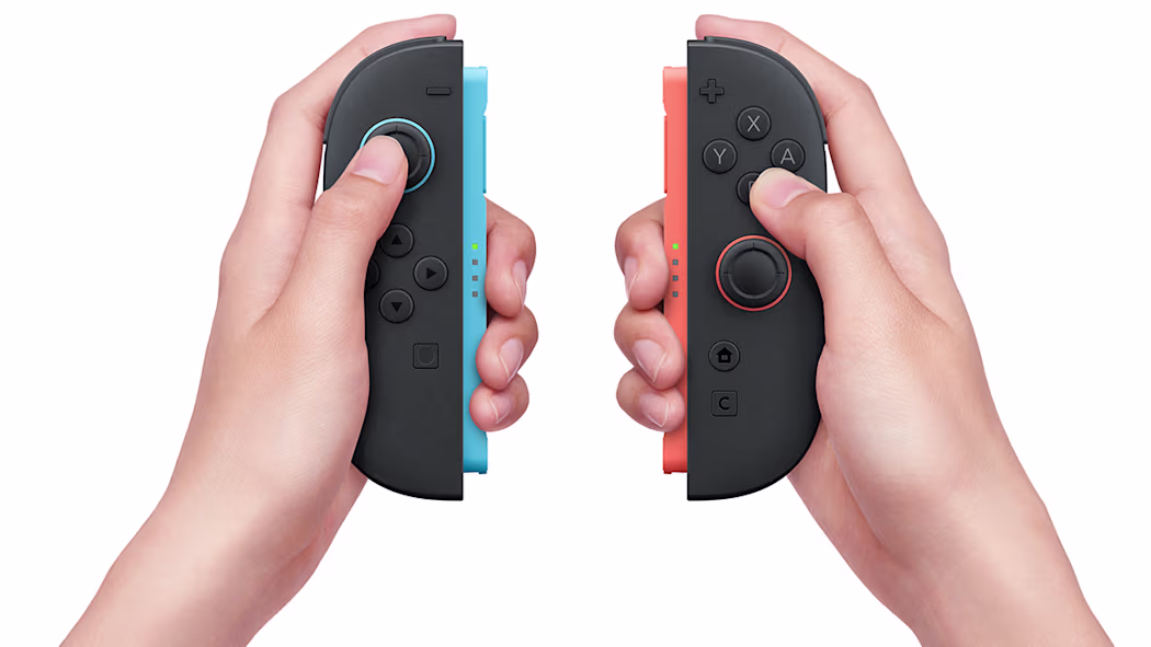 NINTENDO SWITCH 2 JOY-CON 2 (L) PAIR BLUE RED BEE-A-JAAAA - Image 5