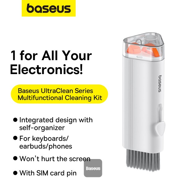BASEUS MULTI-FUNCTIONAL CLEANING KIT WHITE QJTZ-01 - Image 8