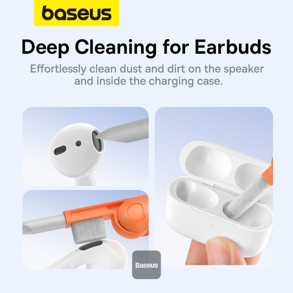 BASEUS MULTI-FUNCTIONAL CLEANING KIT WHITE QJTZ-01 - Image 5