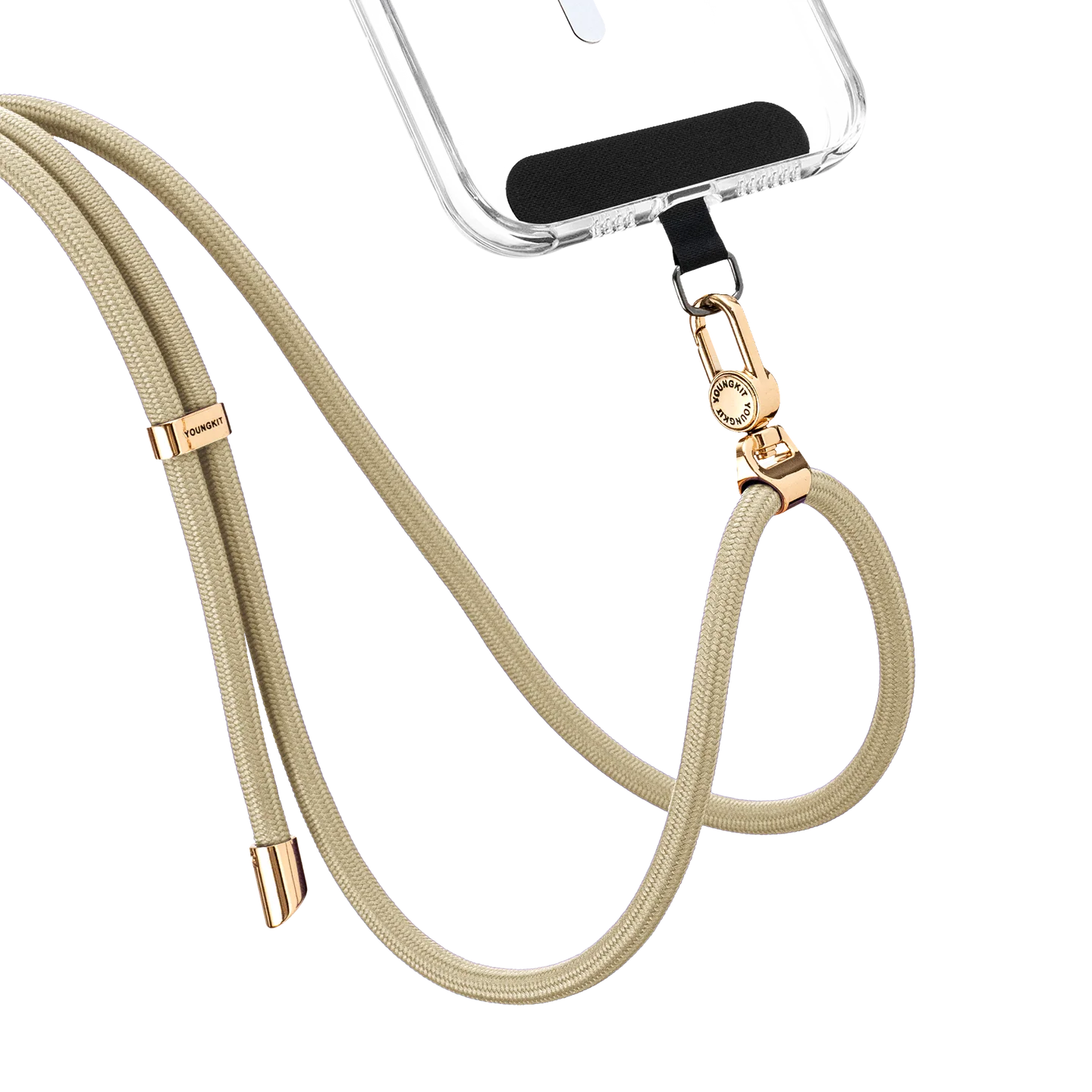 YOUNGKIT CROSSBODY LANYARD WITH STRAP CARD 7.0 MM TITANIUM YQ001 - Image 3