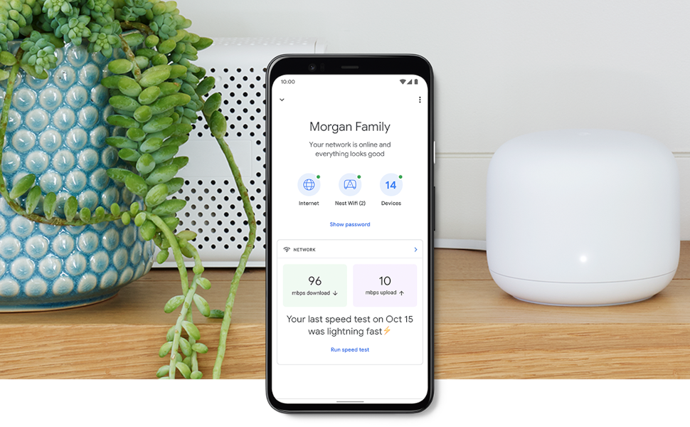 GOOGLE NEST WIFI ROUTER AND POINT 2 PACK GA01425 - Image 2