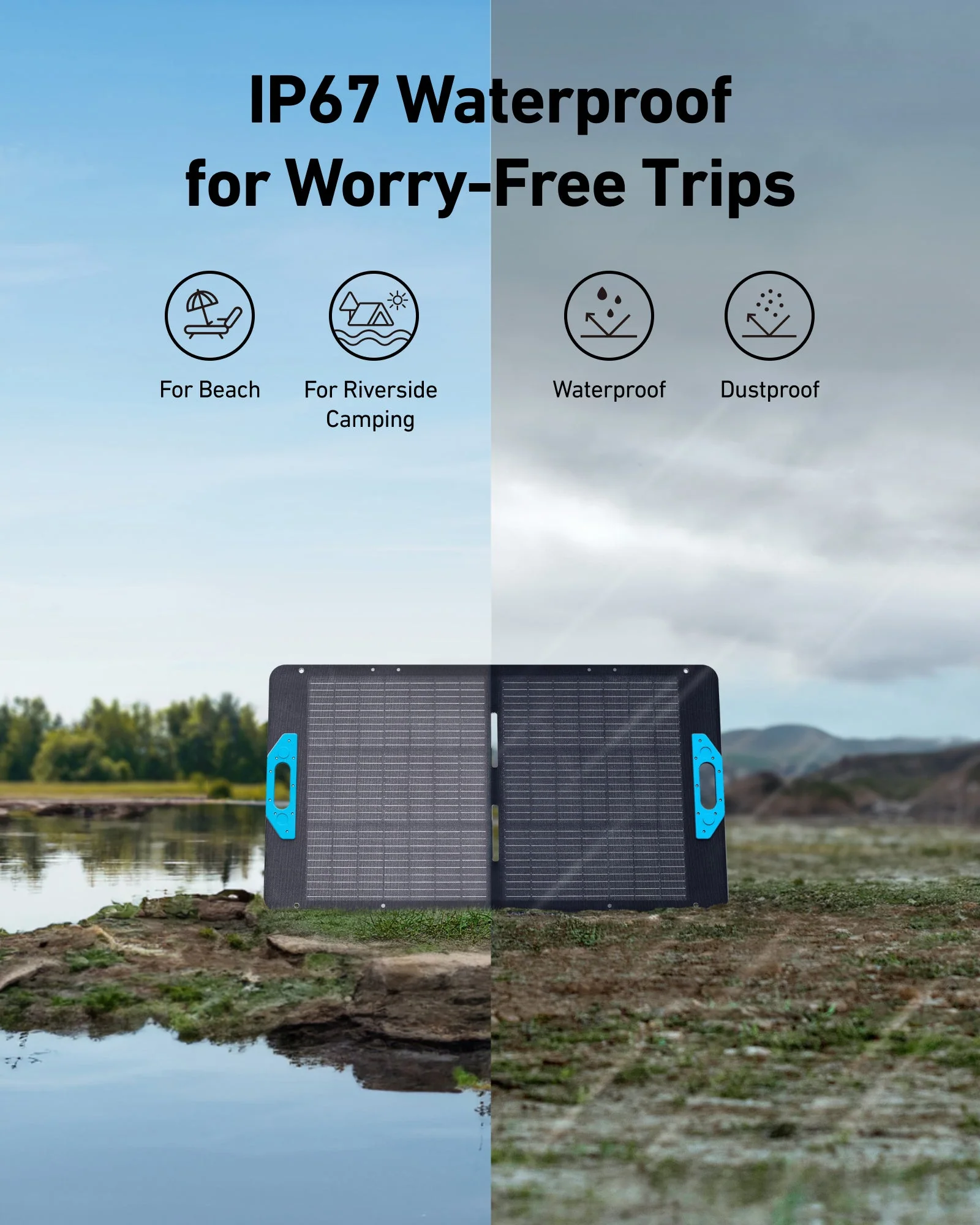 ANKER SOLIX PS100 PORTABLE SOLAR PANEL A24340A1 - Image 5