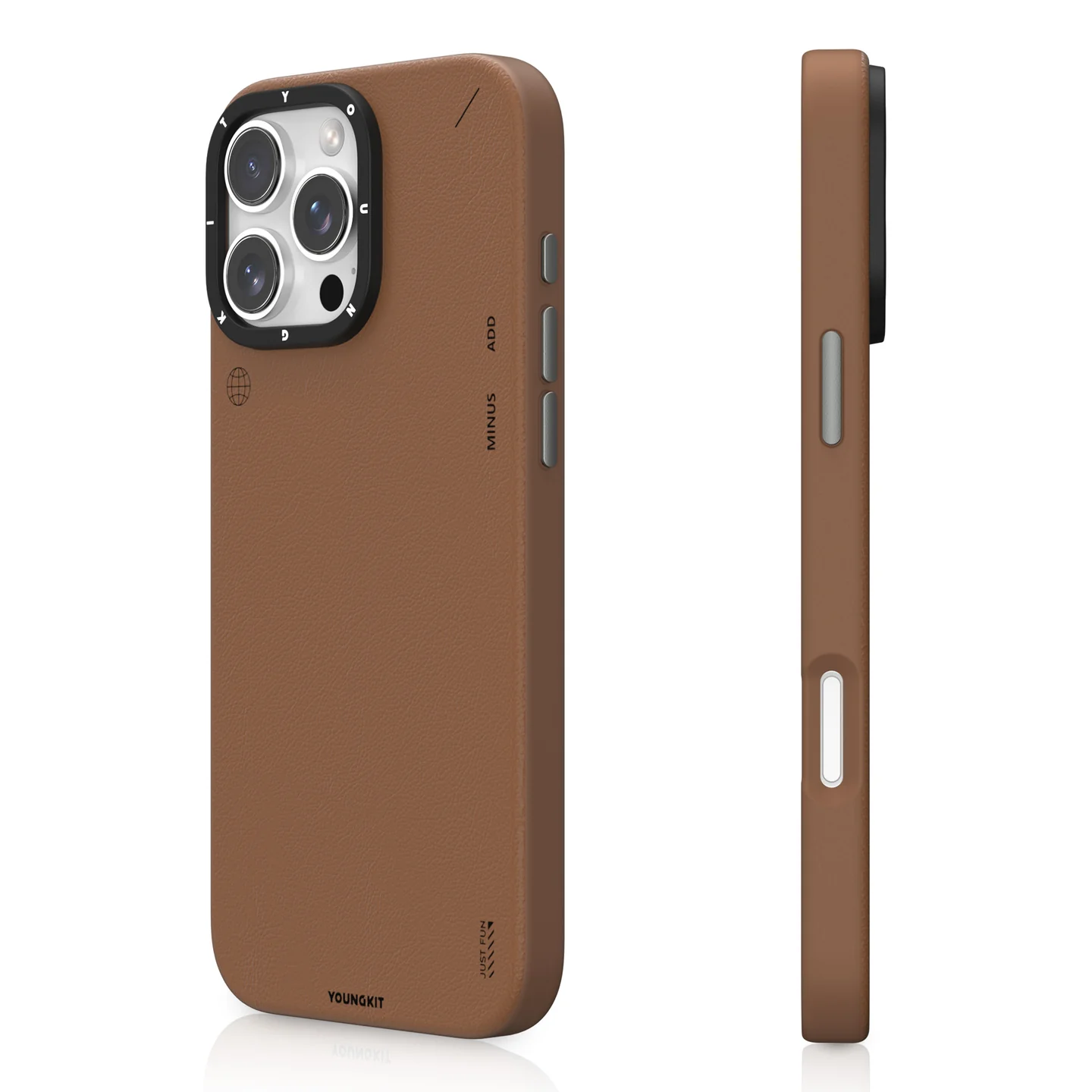YOUNGKIT IPHONE 16 PRO LEATHER CASE BROWN KJPZHJ003 - Image 5