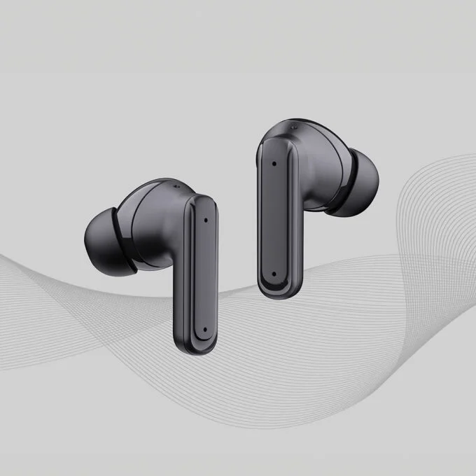 POWERO PLUS LARA ANC TRUE WIRELESS EARBUDS WITH TOUCH DISPLAY BLACK PR-LRBT9224-BK - Image 3