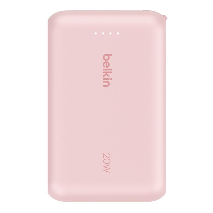 BELKIN BOOST CHARGE POWER BANK 20K WITH USB C INTEGRATED CABLE PD 30W PINK BPB024HQPK - Image 7
