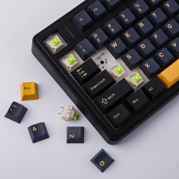 AULA 75 KEYS RGB 75% MECHANICAL GAMING KEYBOARD TRI-MODE KNOB GRAYWOOD V3 SWITCH BK-DBL-ORG F75 - Image 5