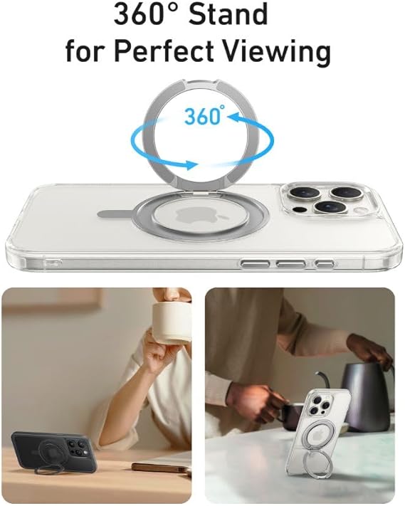ANKER IPHONE 16 PRO MAGNETIC WITH RING STAND CLEAR A90H1H0A - Image 5