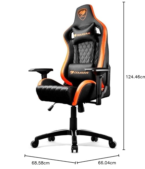 COUGAR ARMOUR ONE GAMING CHAIR ADJUSTABLE DESIGN ORANGE - Image 7