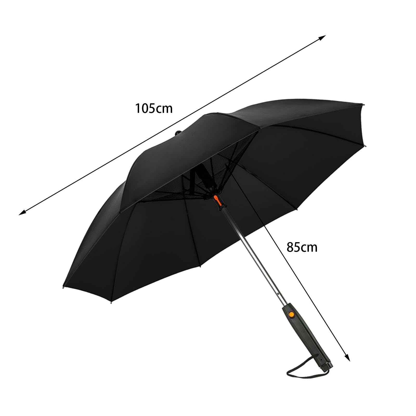 UMBRELLA WITH FAN DRY BATTERY BLACK - Image 2