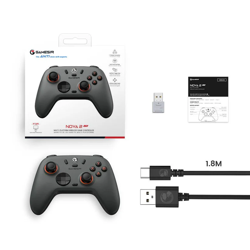 GAMESIR NOVA 2 LITE WIRELESS GAME CONTROLLER BLACK N2 LITE - Image 2