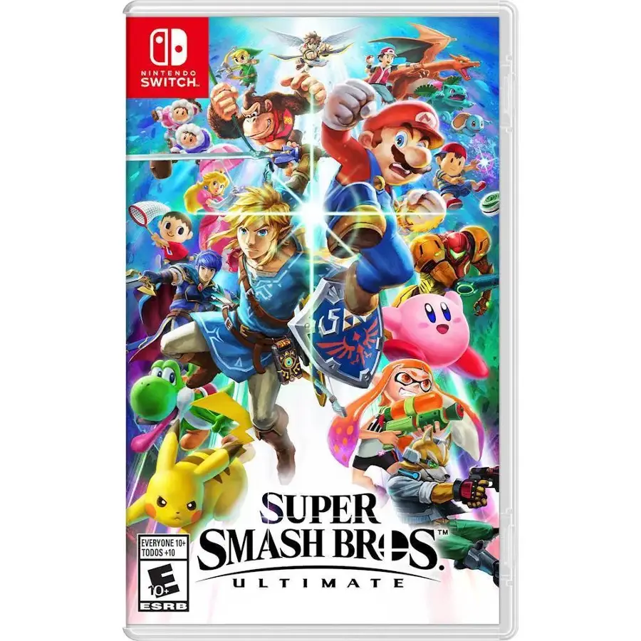 Get ready for nonstop action and chaos with Nintendo Switch Super Smash Bros. Ultimate Game CD