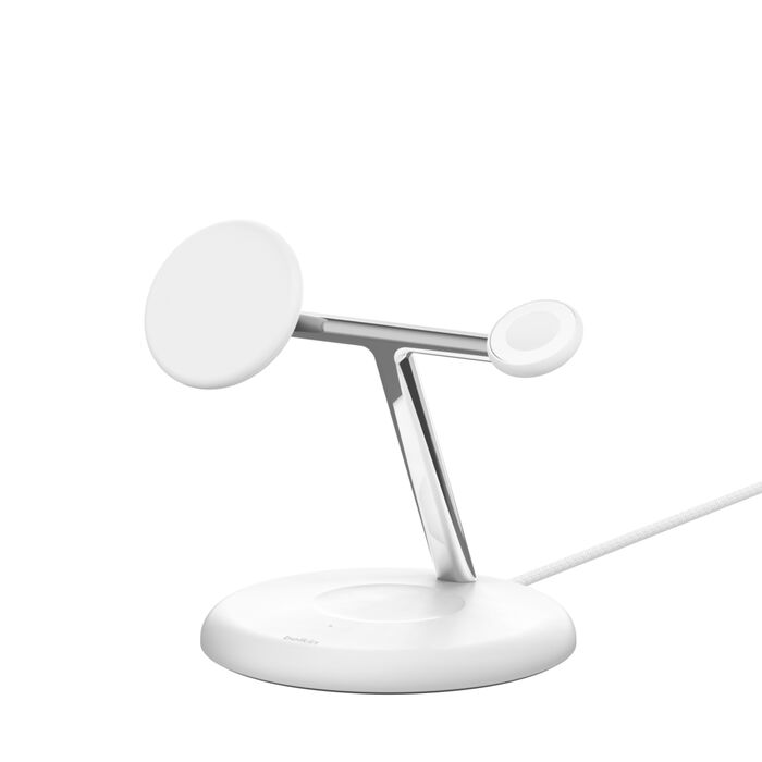 BELKIN BOOST CHARGE PRO 15W 3 IN 1 WIRELESS CHARGING STAND WITH MAGSAFE WHITE WIZ032MYWH - Image 5