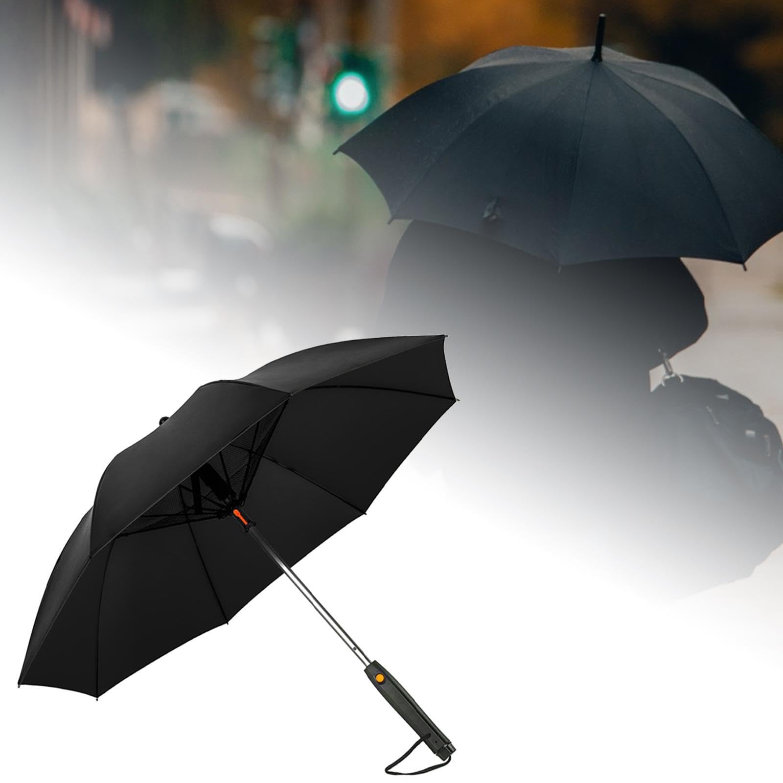 UMBRELLA WITH FAN DRY BATTERY BLACK - Image 4