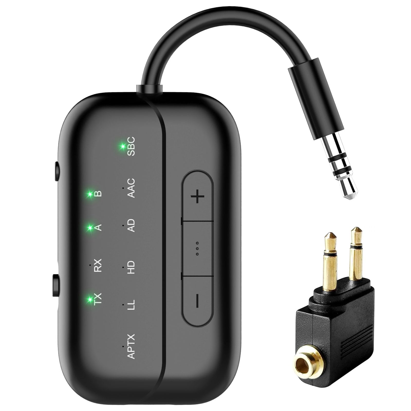 BLUPEBBLE AIRLYNC BLUETOOTH AIRPLANE ADAPTER BLACK BP-AIRYLNC-BK - Image 2