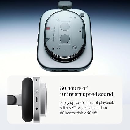 NOTHING 1 WIRELESS HEADPHONE WHITE B170 - Image 7