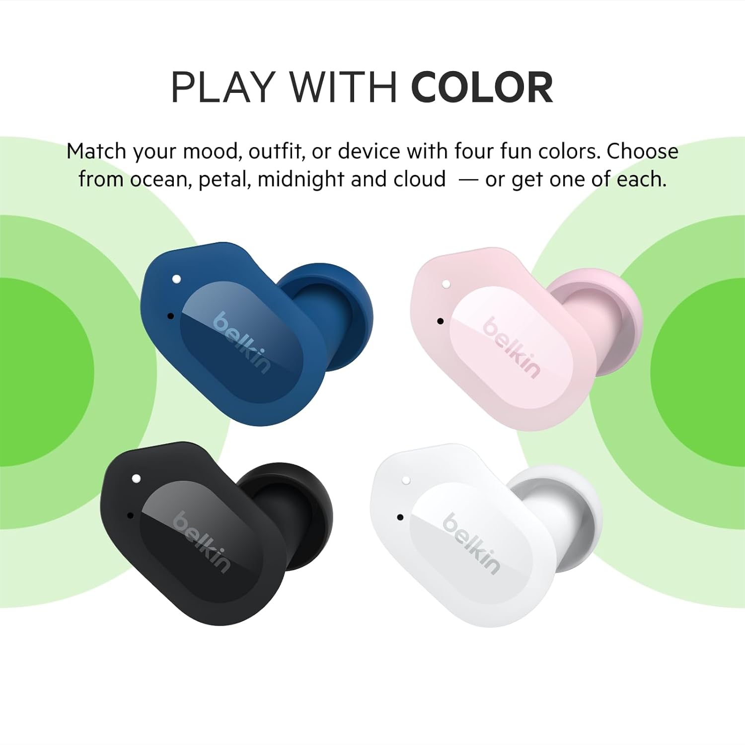 BELKIN TRUE WIRELESS EARBUDS WHITE AUC001BTWH - Image 2