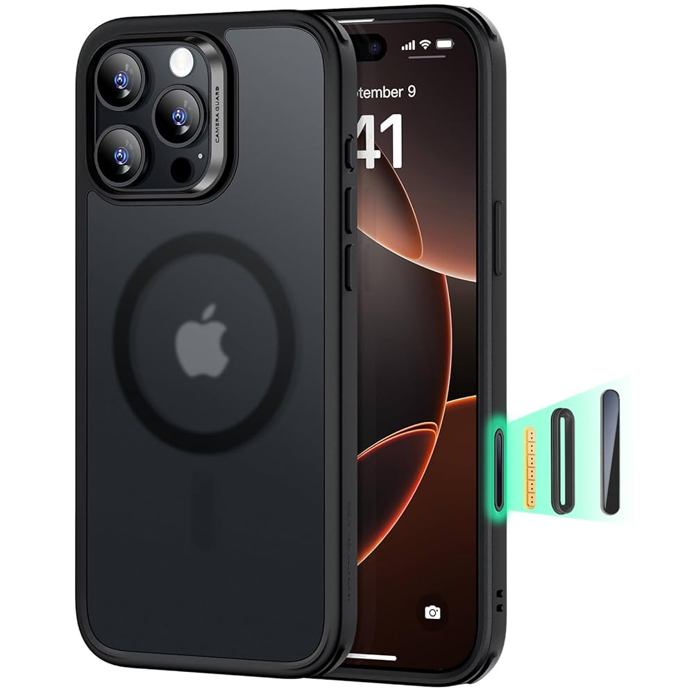 ESR IPHONE 16 PRO CLASSIC SERIES PRO CASE HALOLOCK MAGSAFE CASE WITH SCREEN PROTECTOR CLEAR - Image 2