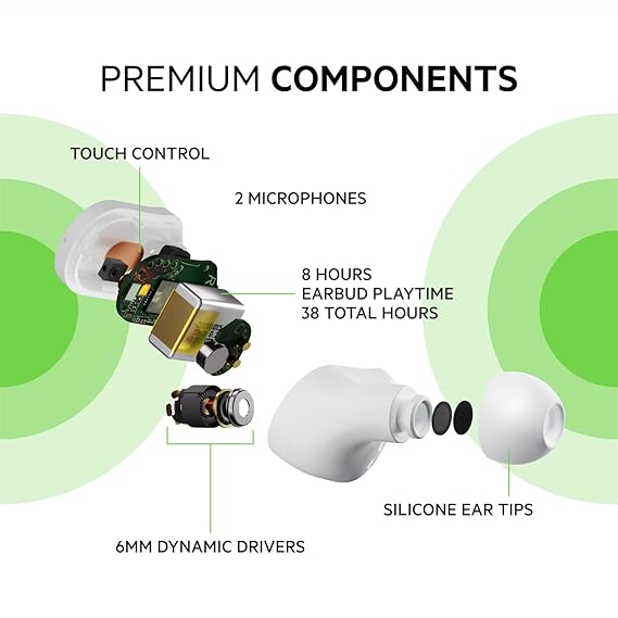 BELKIN TRUE WIRELESS EARBUDS WHITE AUC001BTWH - Image 5