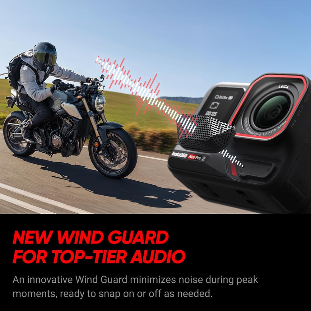 INSTA360 ACE PRO 2 8K AI-POWERED ACTION CAMERA WITH DUAL BATTERY MM93 EDITION BLACK CINSBBGA - Image 4