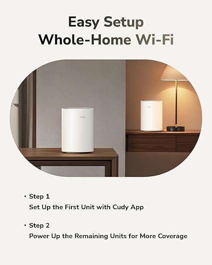 CUDY BE3600 GIGABIT MESH WIFI 7 SYSTEM M3600 (1 PACK) - Image 6