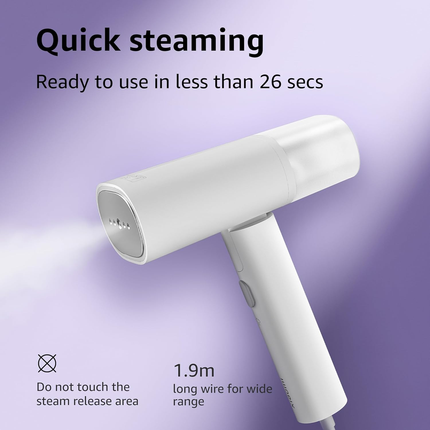 XIAOMI MIJIA HANDHELD PORTABLE GARMENT STEAMER 2 WHITE - Image 9