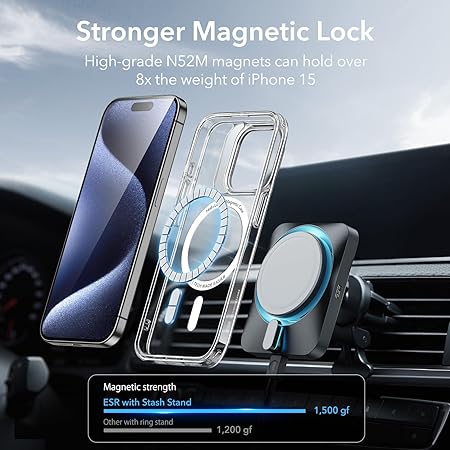 ESR IPHONE 15 PRO CLEAR CASE WITH MAGSAFE - Image 6