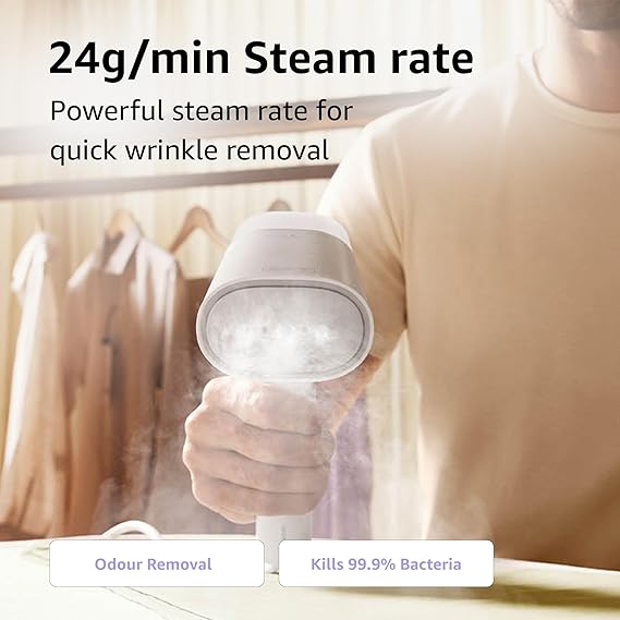 XIAOMI MIJIA HANDHELD PORTABLE GARMENT STEAMER 2 WHITE - Image 12