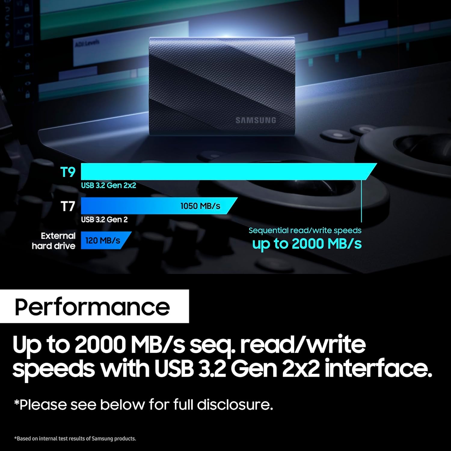 SAMSUNG PORTABLE T9 SSD 2TB BLACK MU-PG2T0B - Image 7