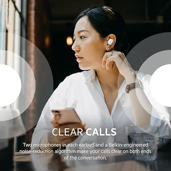 BELKIN TRUE WIRELESS EARBUDS WHITE AUC001BTWH - Image 6