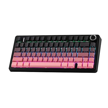 AULA 75 KEYS RGB 75% MECHANICAL GAMING KEYBOARD TRI-MODE KNOB REAPER SWITCH PK F75 PRO - Image 10