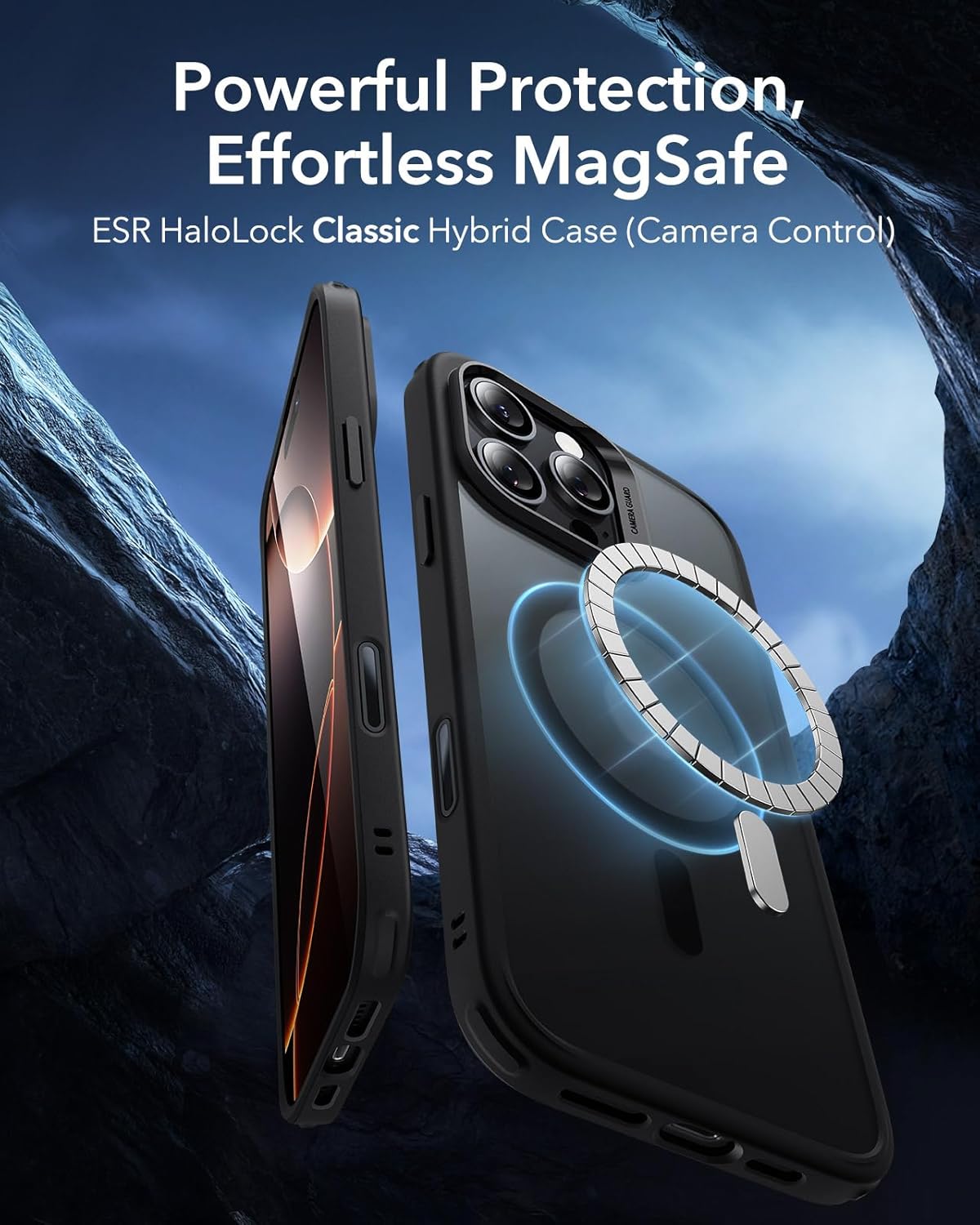 ESR IPHONE 16 PRO CLASSIC HYBRID CASE FROSTED BLACK - Image 3
