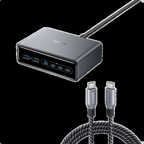 ANKER PRIME USB C TO USB C 240W ULTRA DURABLE FAST CHARGING CABLE 6FT BLACK A88E2012 - Image 2