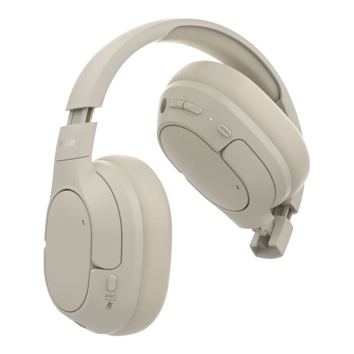 BELKIN SOUNDFORM ISOLATE NOISE CANCELLING OVER EAR HEADPHONE SAND AUD008HQSA - Image 6