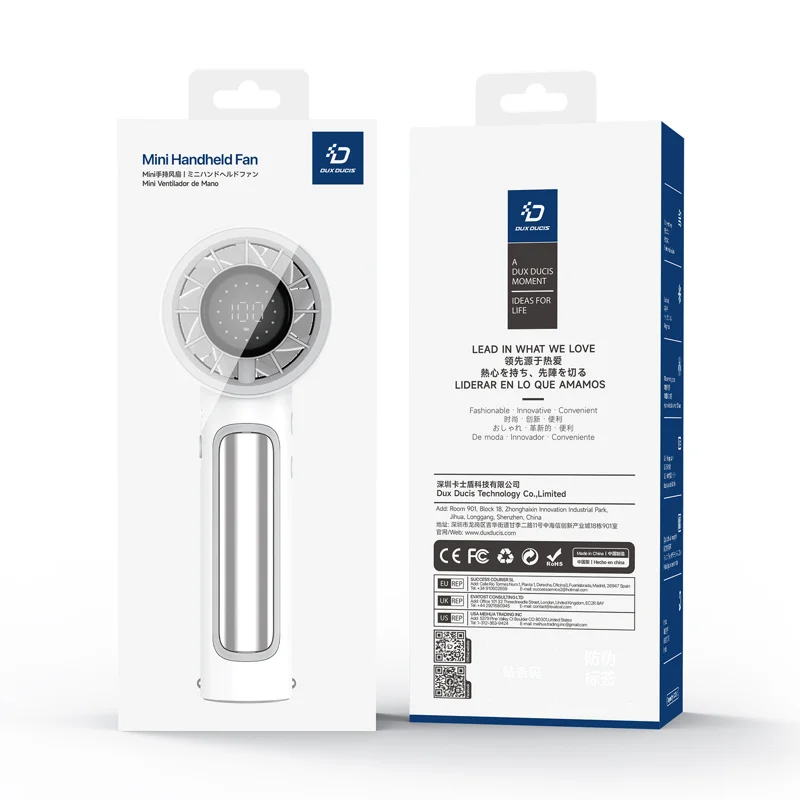 DUXDUCIS HANDHELD SMALL FAN WHITE DT80 SCFS0001 - Image 2