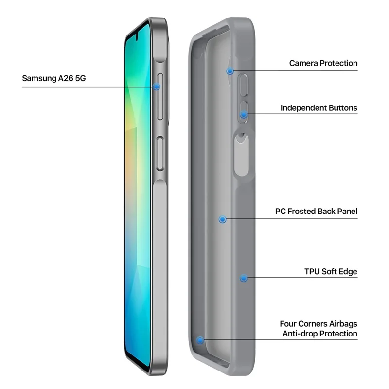 DUXDUCIS SAMSUNG A26 5G YIND CASE GREY YIND0090 - Image 6
