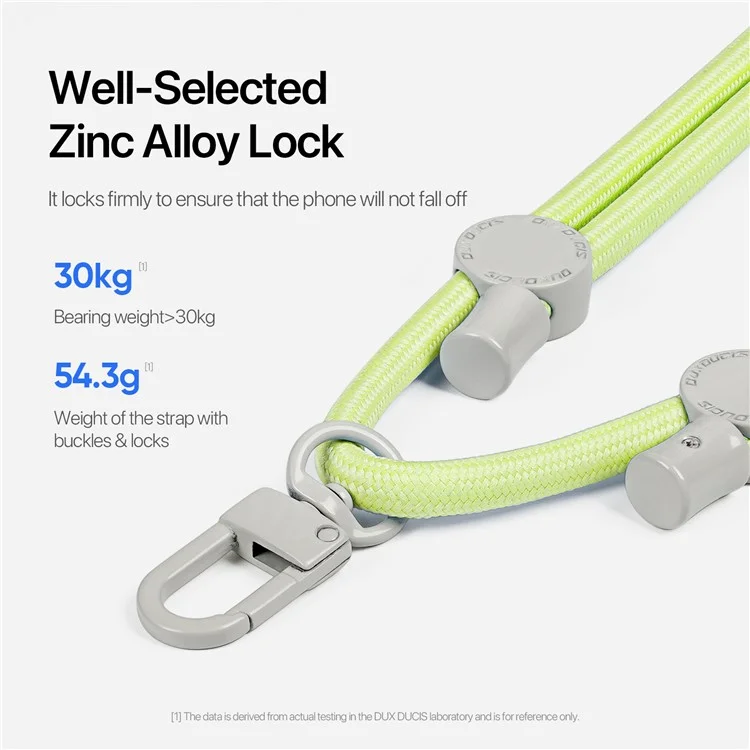 DUXDUCIS PLAZ SERIES CROSSBODY PHONE STRAP HONE LANYARD GREEN YELLOW PLAZ0003 - Image 6