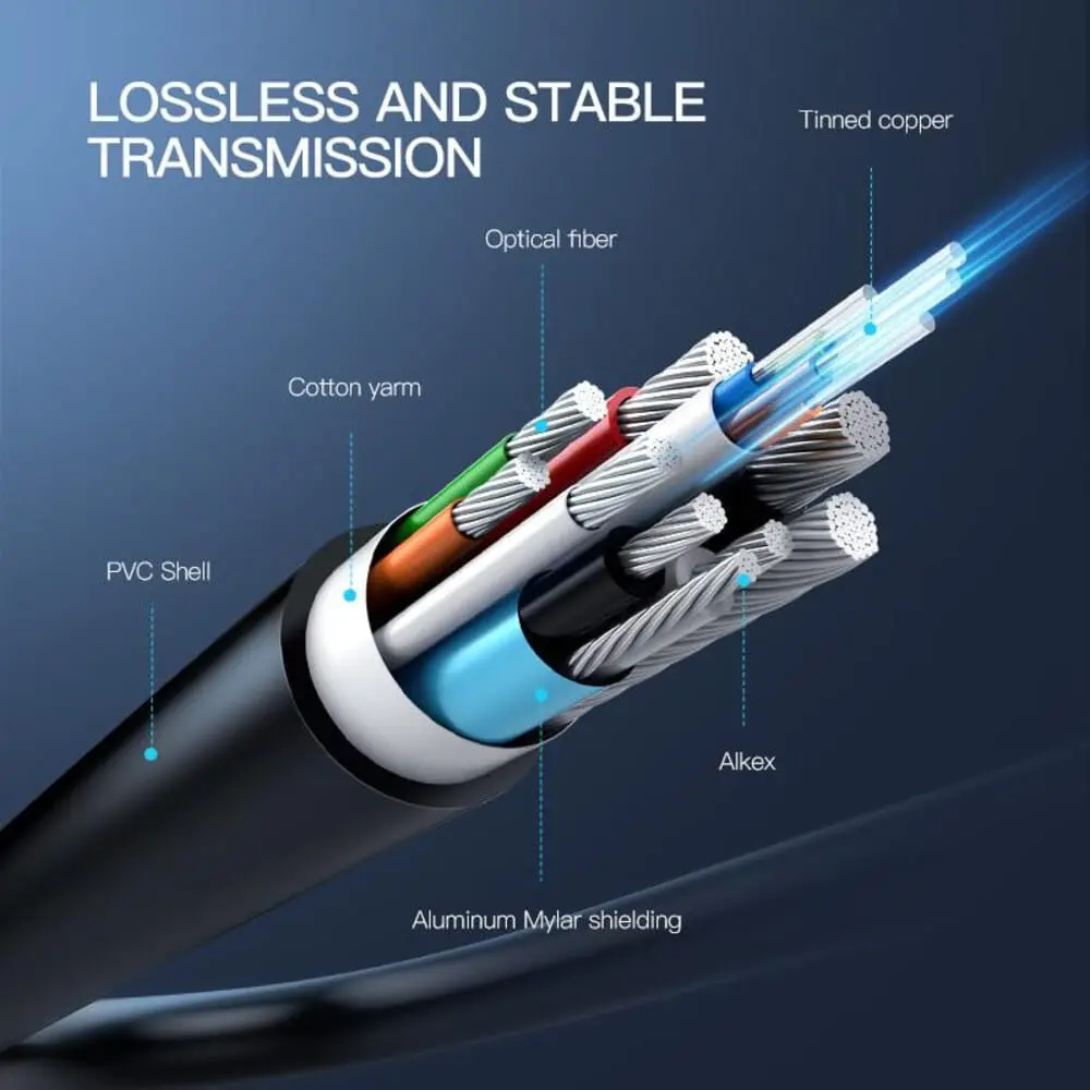 UGREEN 8K HDMI MALE TO MALE FIBER OPTIC CABLE 10M 80406 - Image 5